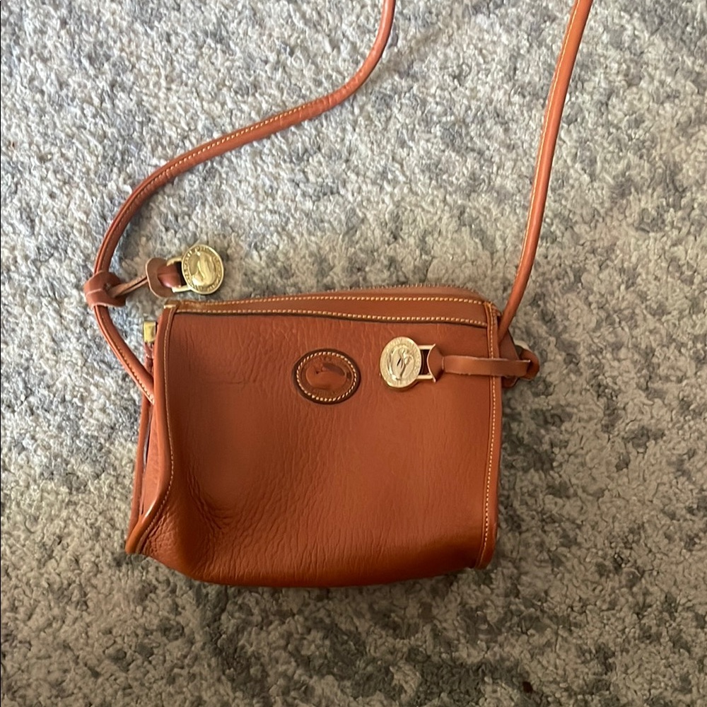 Dooney & Bourke Brown Crossbody Bag with Structured Design